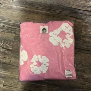 Pink Denim Tears Mens Hoodie